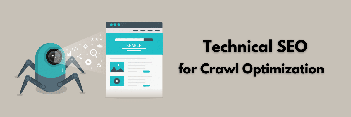 A crawl robot crawling through a web page.